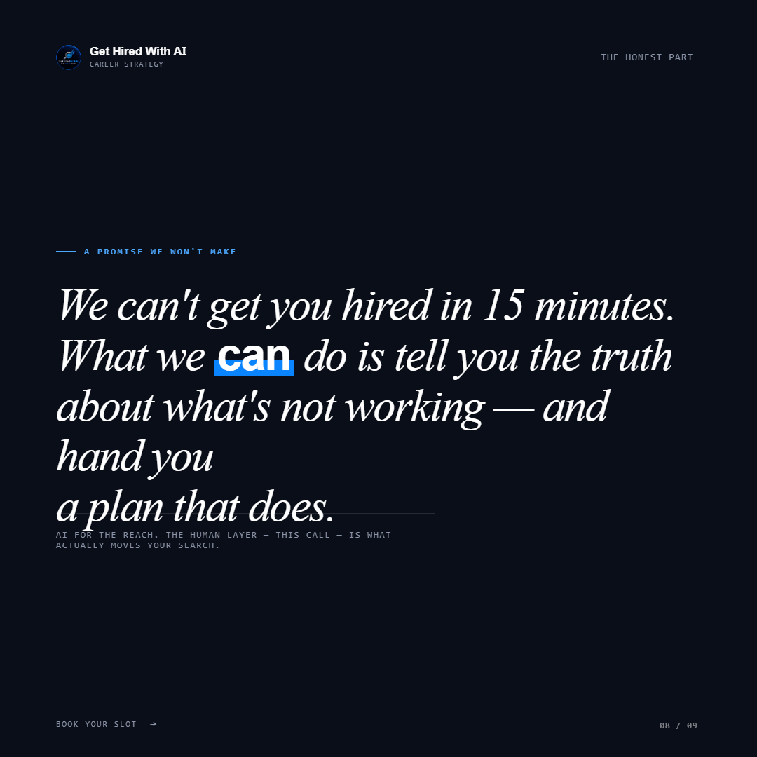 Free AI Career Strategy Session (30 Min) — Build Your 90-Day Plan