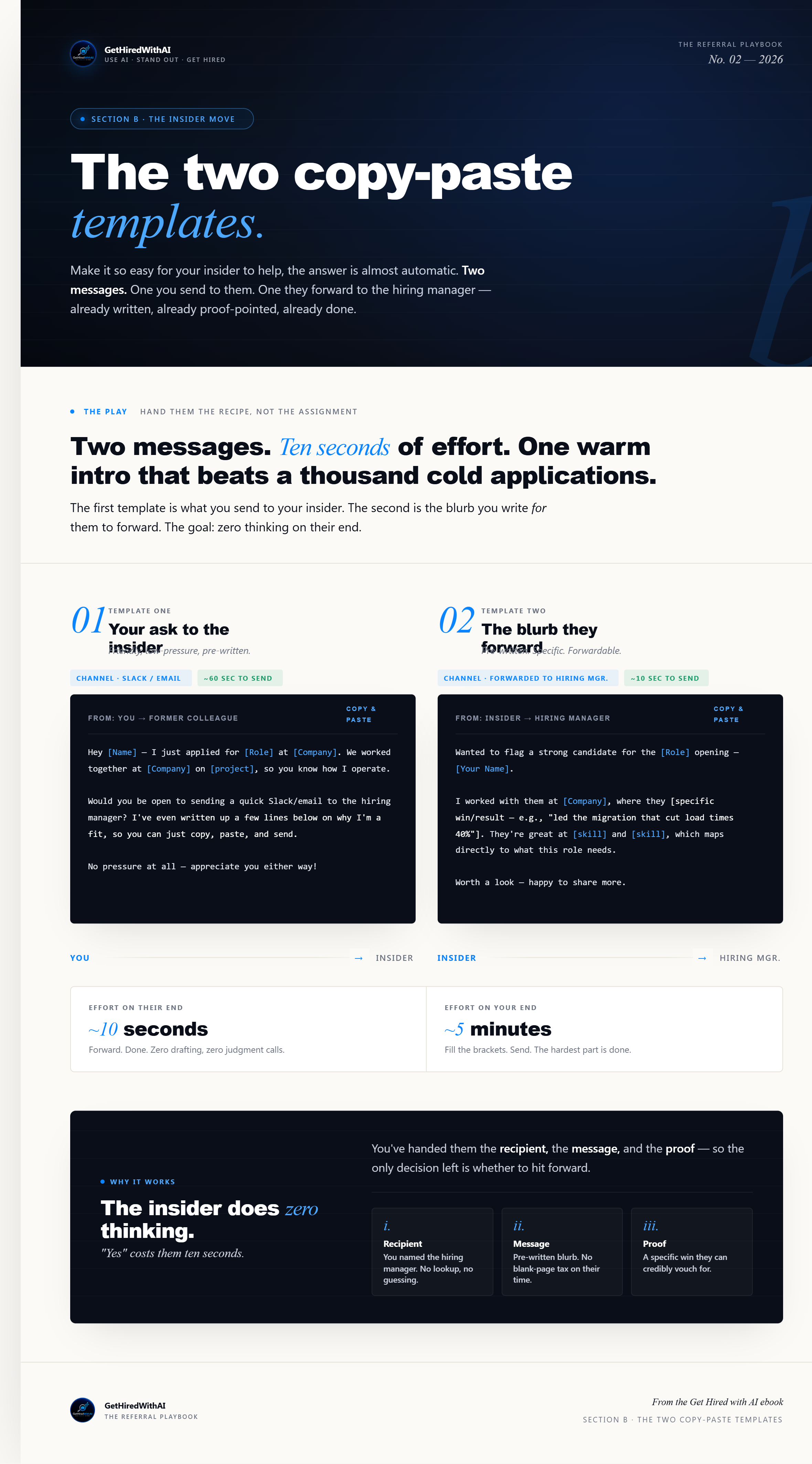 Email Copy-Paste Templates — GetHiredWithAI